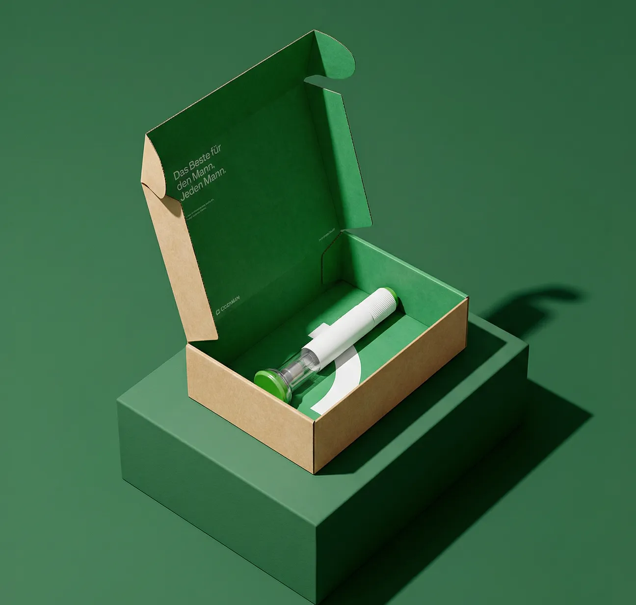 Behandlungspaket mit Pen in grüner Verpackung