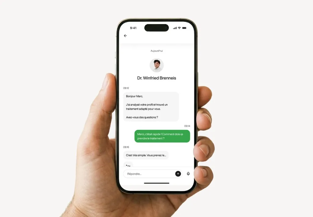 Consultation médicale en ligne sur smartphone